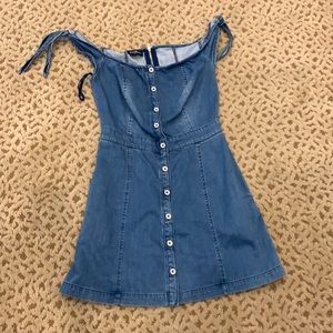 Bee off shoulder Jean dress